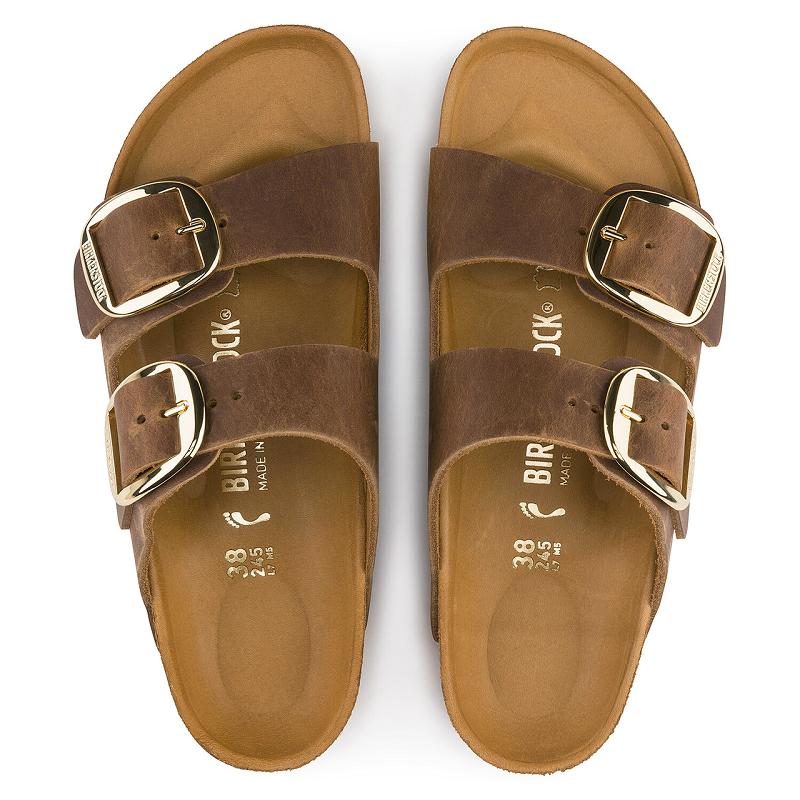 Arizona Birkenstock Big Prackou Antique Kozene Damske Hnede | SK 72LIS